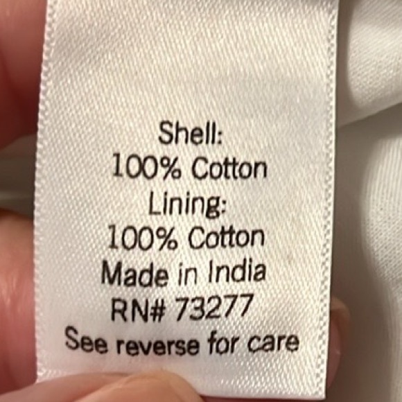 LC Lauren Conrad Dotted Swiss Top in White, Size Large - Picture 13 of 17